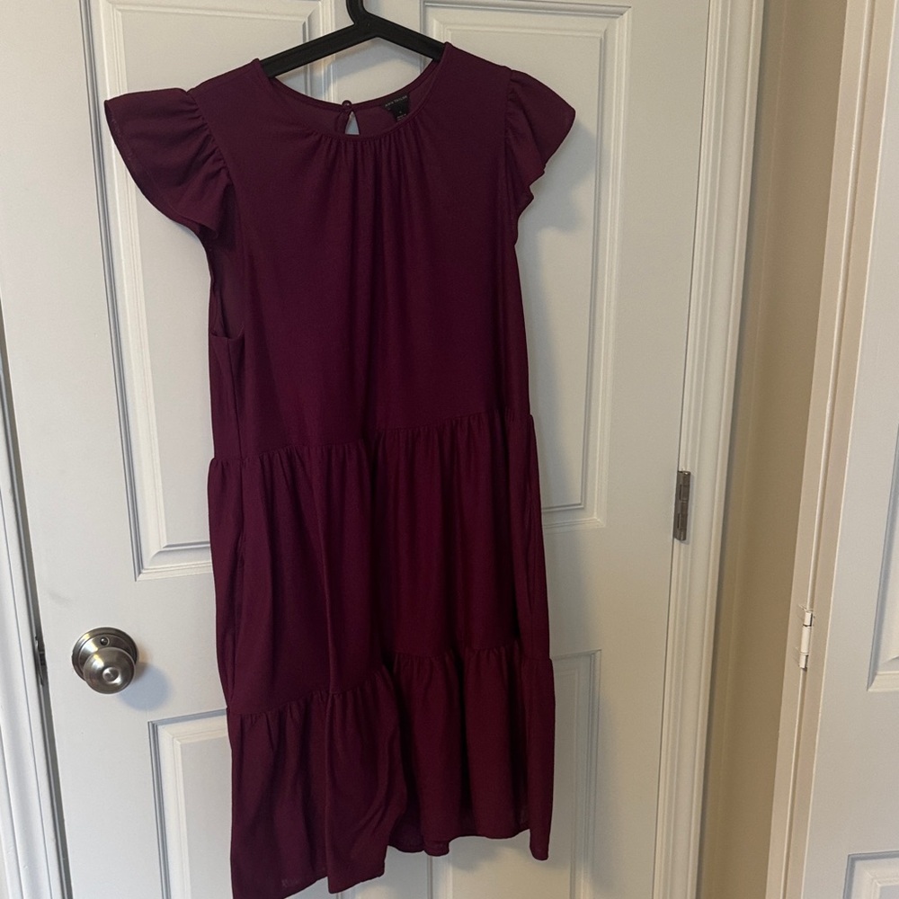 Ann Taylor Women's Dress in Deep Burgundy